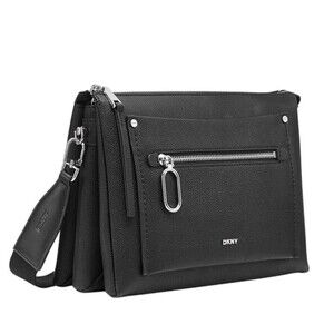 DKNY Nala Pebbled Crossbody Bag, Black, NWT